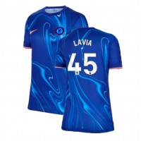 Chelsea Romeo Lavia #45 Domáci Ženy futbalový dres 2024-25 Krátky Rukáv